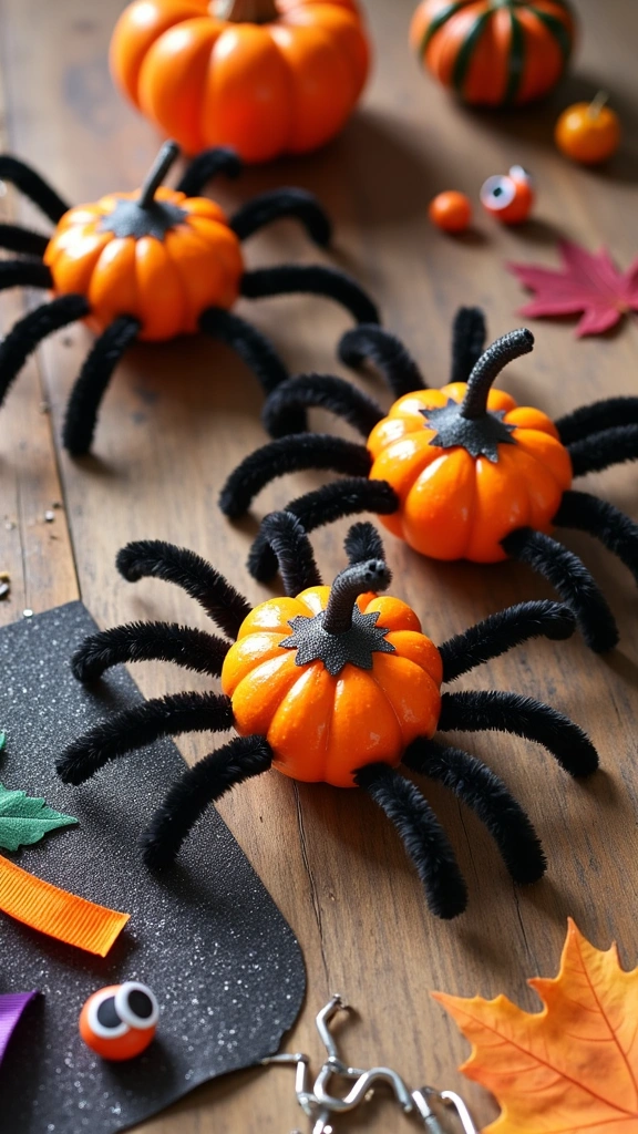 Pumpkin Spiders