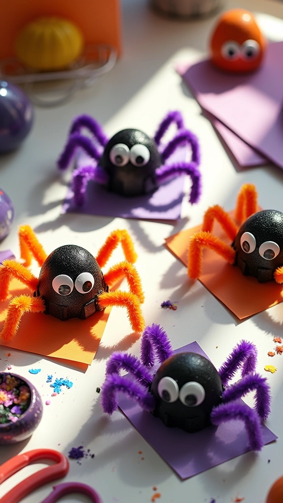 Egg Carton Spiders