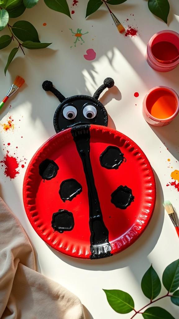 Paper Plate Ladybug
