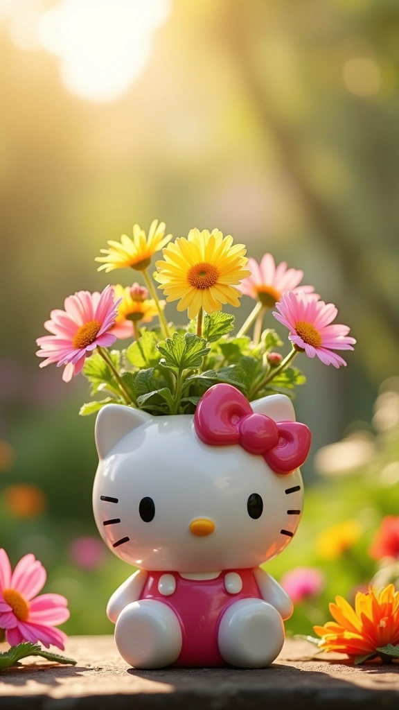 Hello Kitty Flower Pot