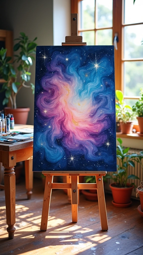 Watercolor Galaxy Art