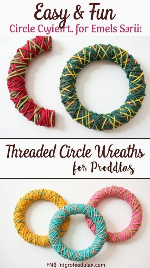 Threaded Circle Wreaths