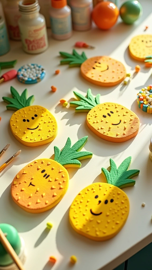 Pineapple Fridge Magnets