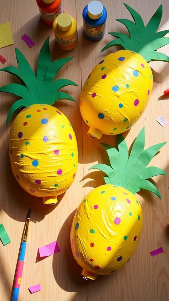 Pineapple Paper Mache