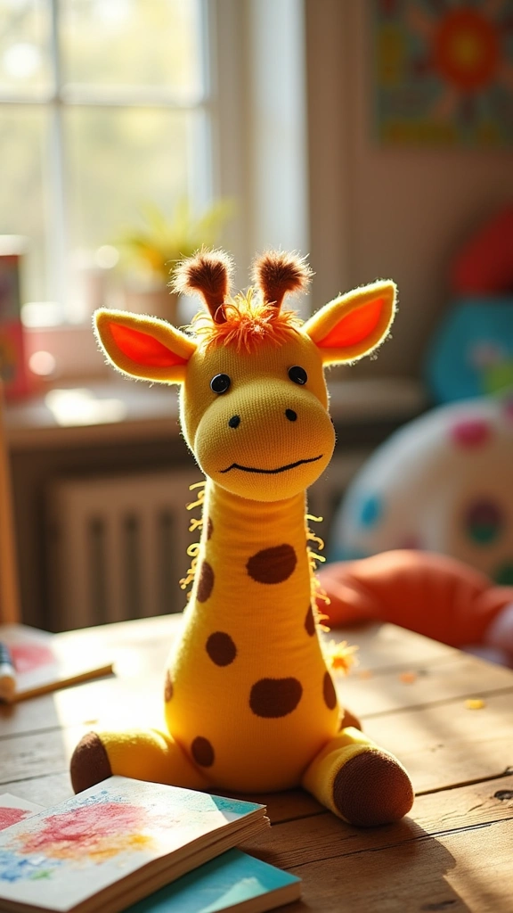 Giraffe Sock Puppet
