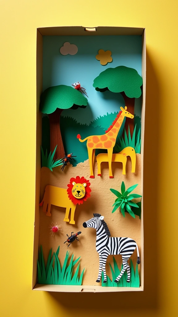 Savanna Scene Diorama
