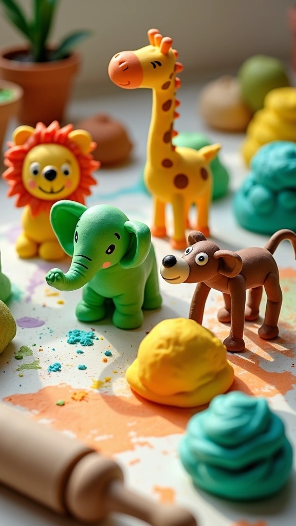 Playdough Safari Animals