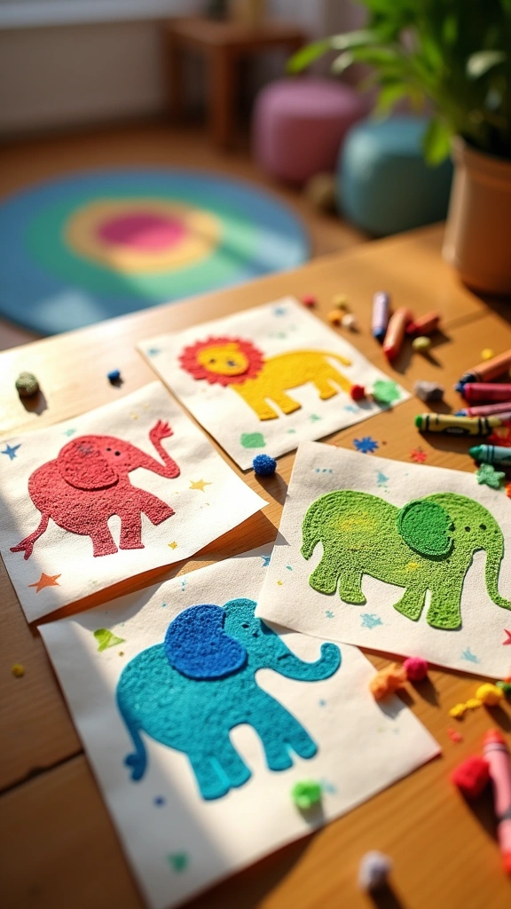 Animal Crayon Rubs