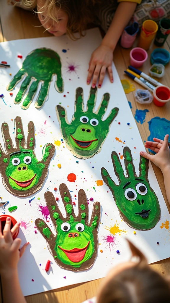 Gorilla Handprint Art