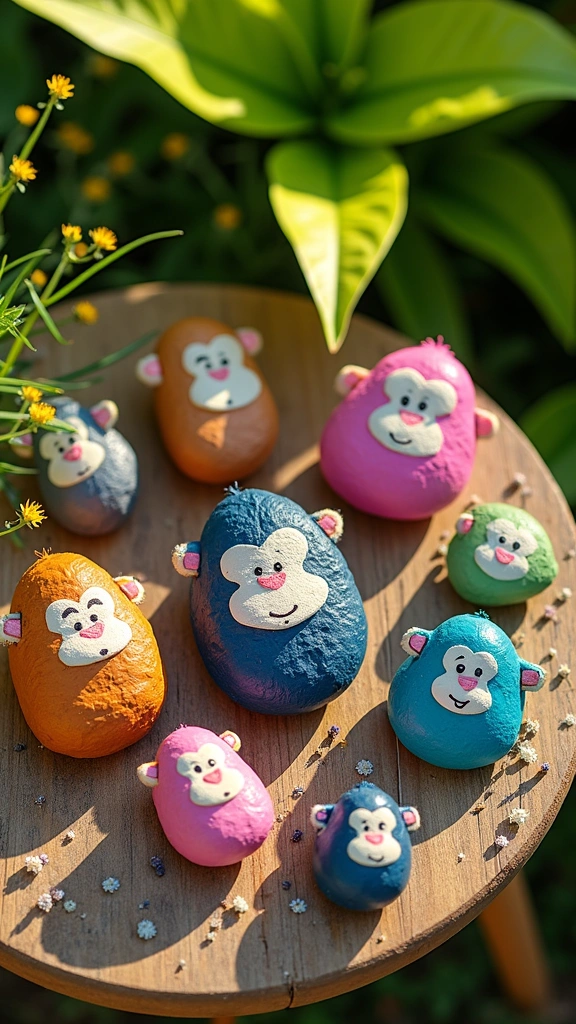 Painted Rock Gorillas