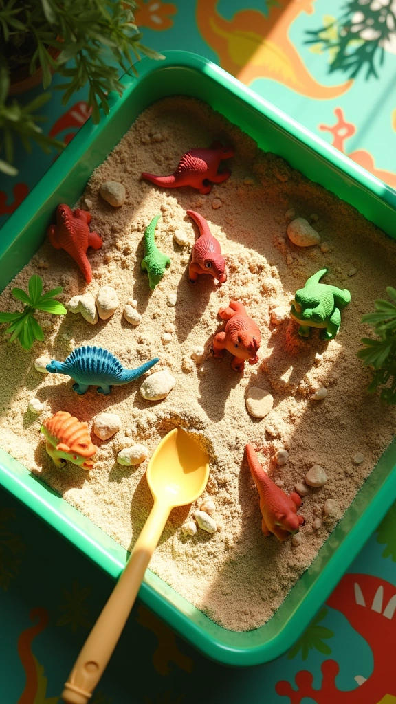 Dino-Themed Sensory Bin