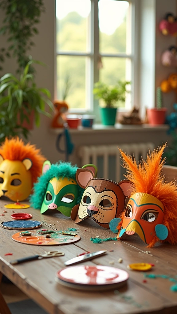 DIY Jungle Animal Masks