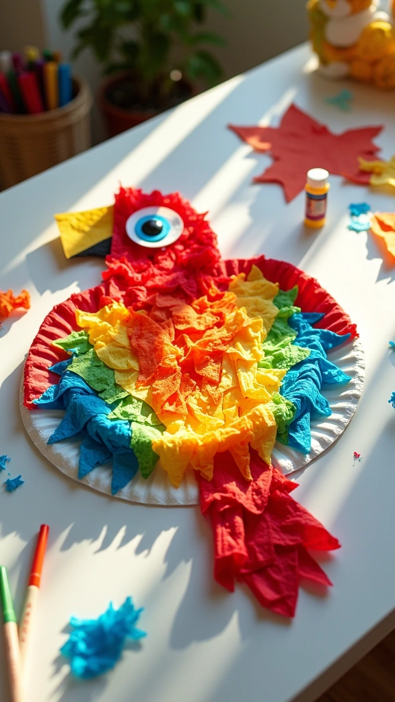 Tissue Paper Parrots