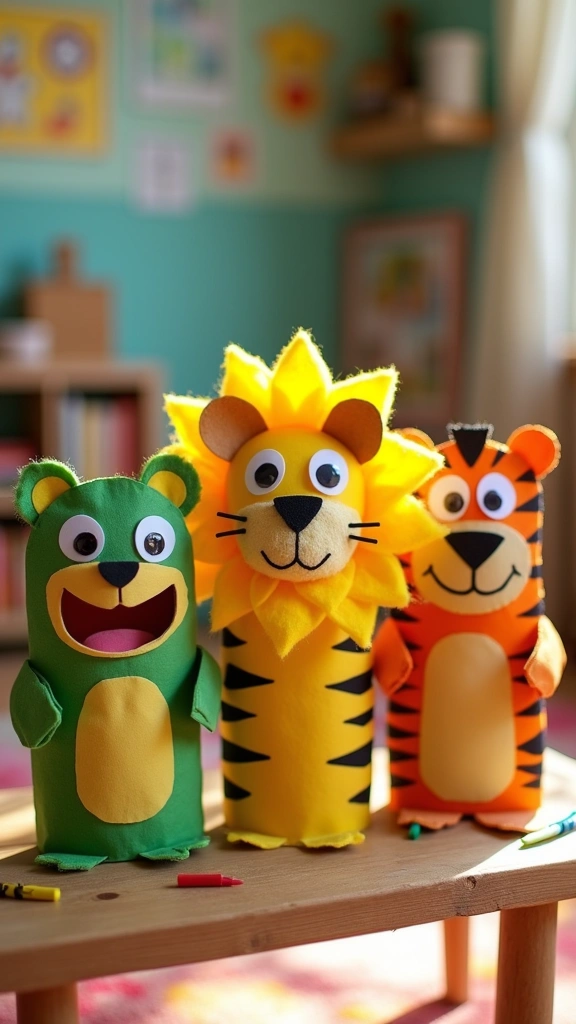 Jungle Animal Puppets