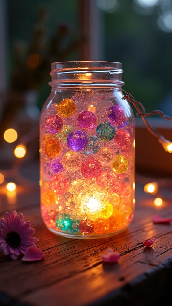 Mason Jar Crystal Lantern