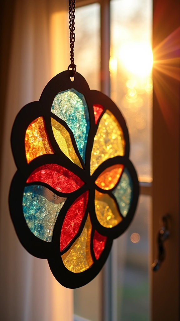 Stained Glass Effect Suncatcher