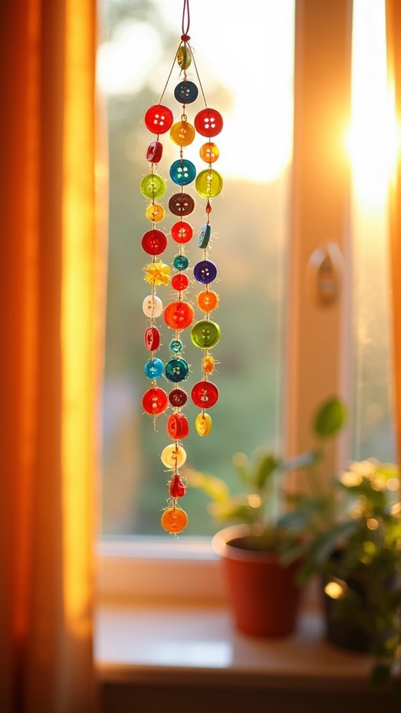 Colorful Button Suncatcher