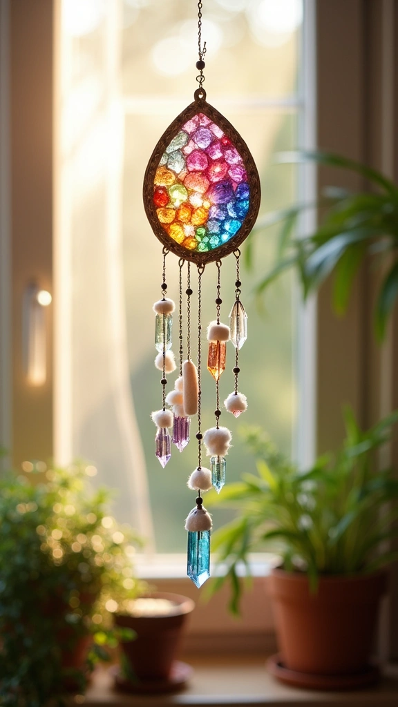 Aromatherapy Crystal Suncatcher