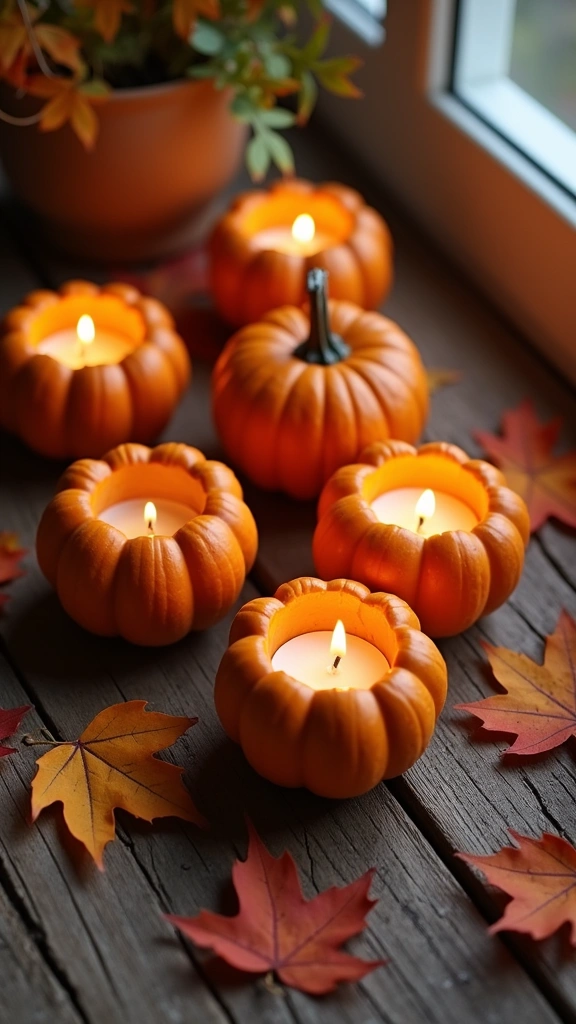 Pumpkin Candle Holders