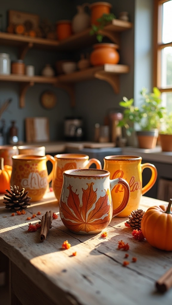 Hand-Painted Mugs