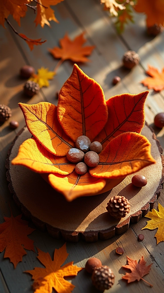 Felt Leaf Bowl