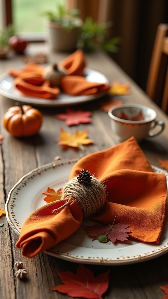 DIY Autumn Napkin Rings
