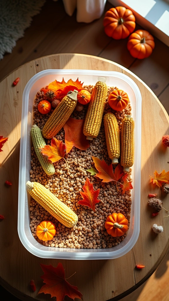 Fall-Themed Sensory Bin