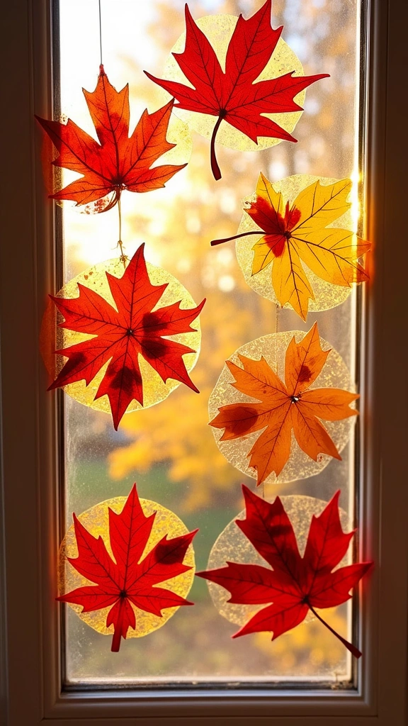 Fall Leaf Suncatchers