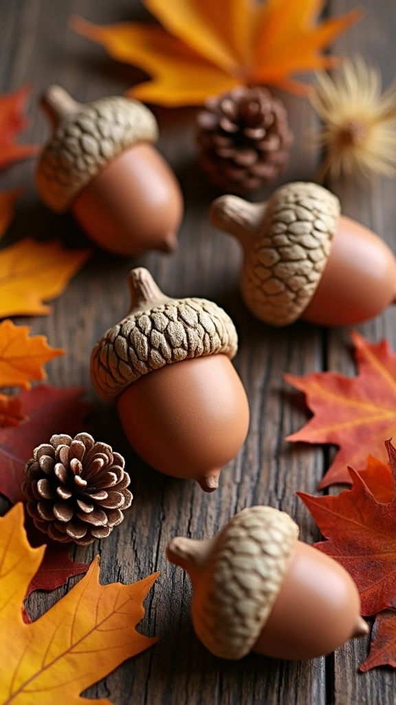 Clay Acorns