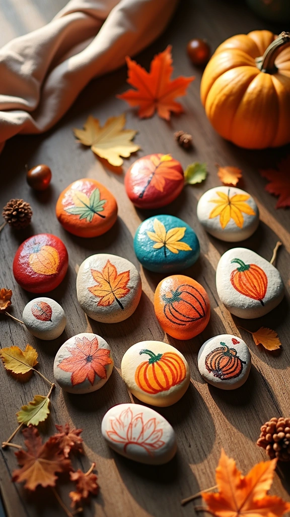 Fall-Themed Story Stones