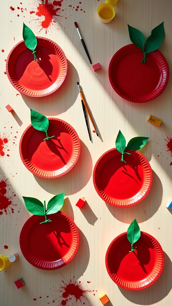 Paper Plate Apples