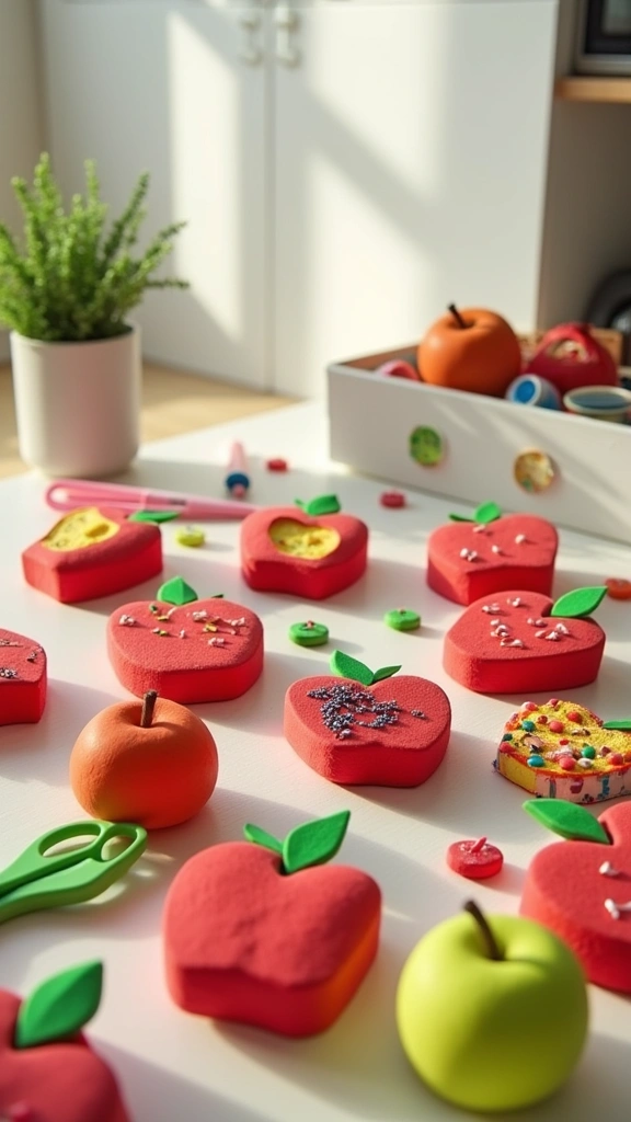 Foam Apple Magnets