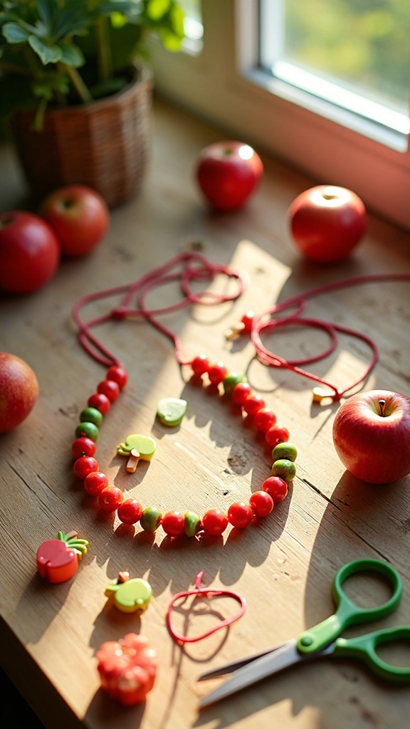 Apple Necklace Craft