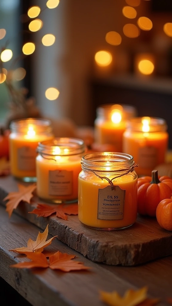 Pumpkin Spice Candles