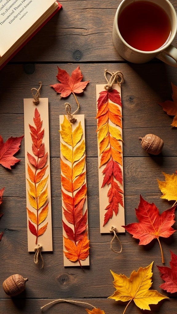 Autumn Leaf Bookmarks