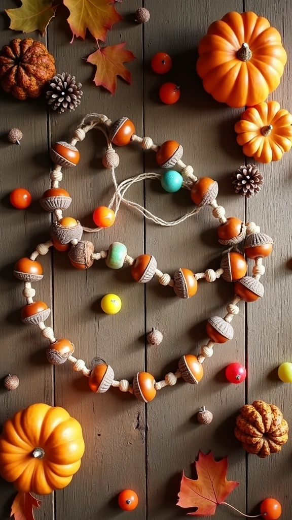 DIY Acorn Garland
