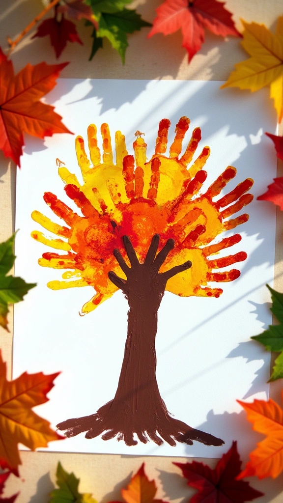 Handprint Fall Tree