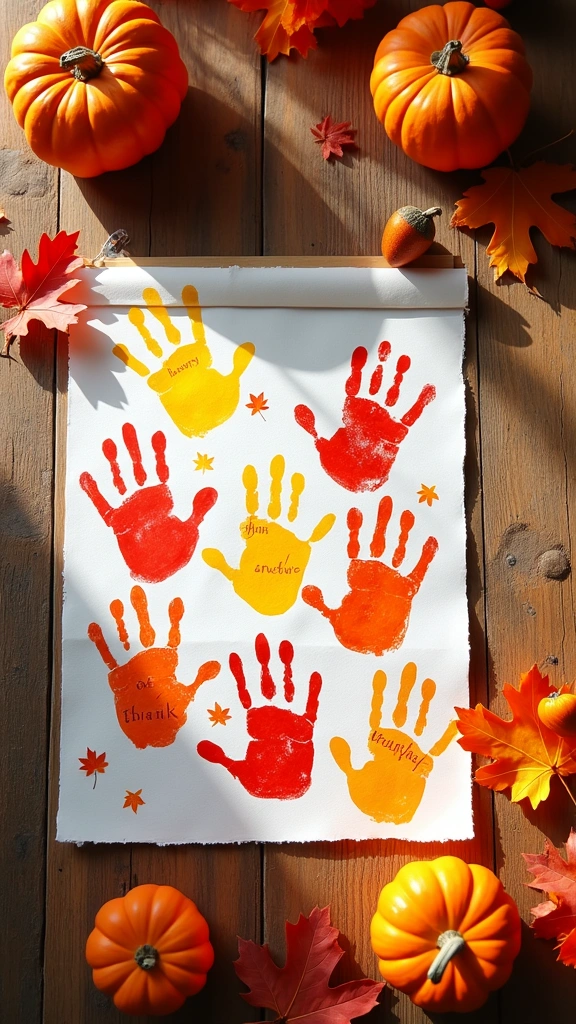 Handprint Banner of Thanks