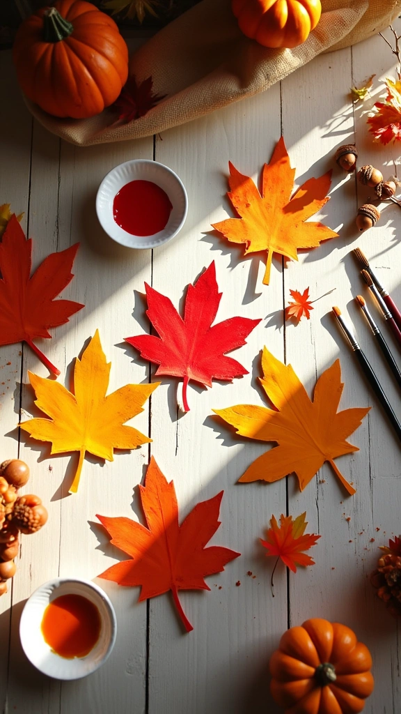 Handprint Maple Leaves