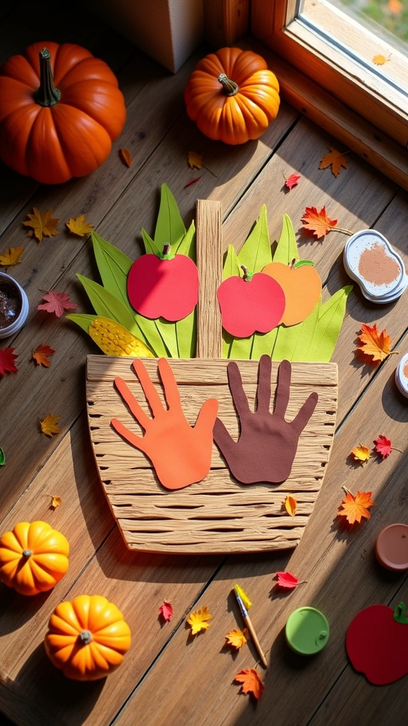 Handprint Harvest Basket