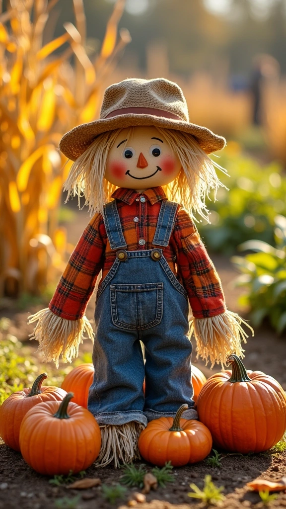 Classic Fabric Scarecrow
