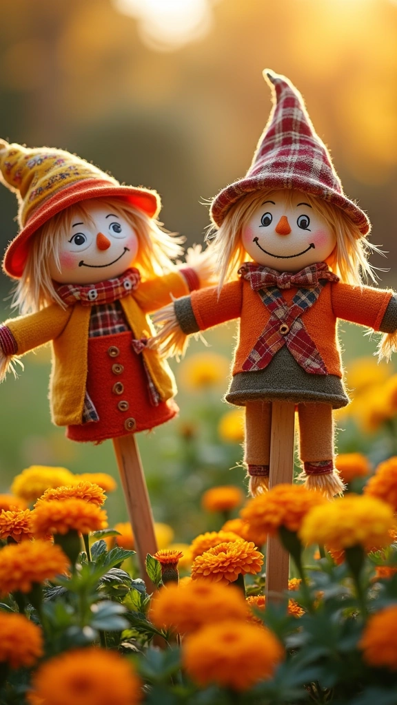 Scarecrow Garden Stakes