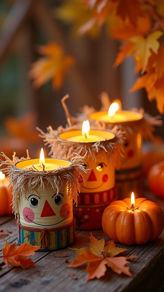 Scarecrow Candle Holders