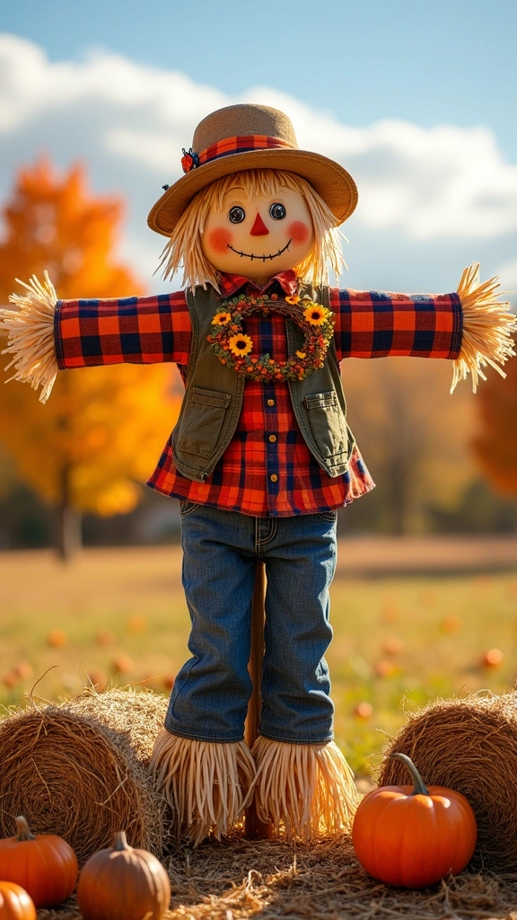 Playful Seasonal Scarecrow