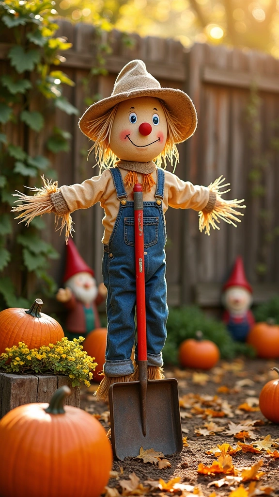 Scarecrow Repurposed Garden Tools