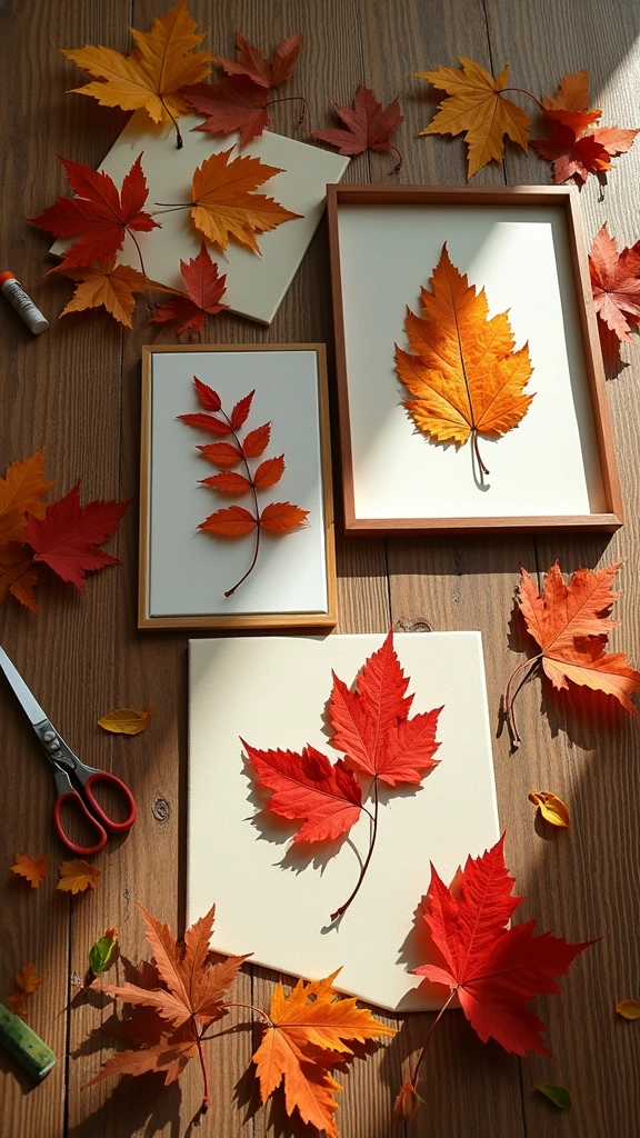 Pressed Leaf Art