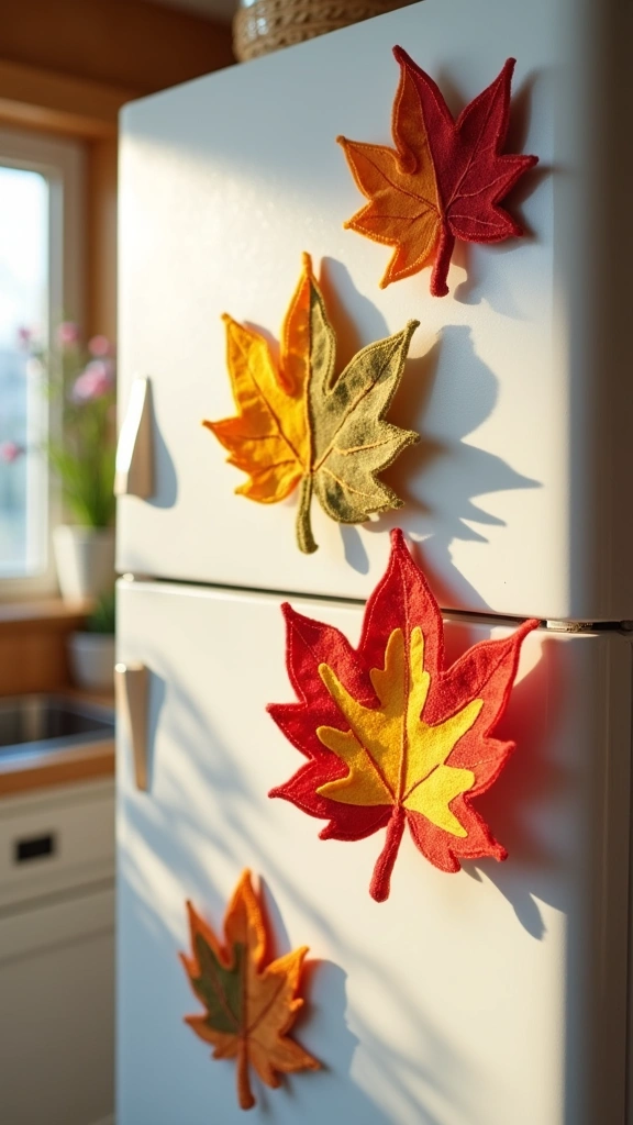 Felt Leaf Magnets