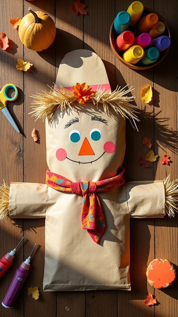 Paper Bag Scarecrow