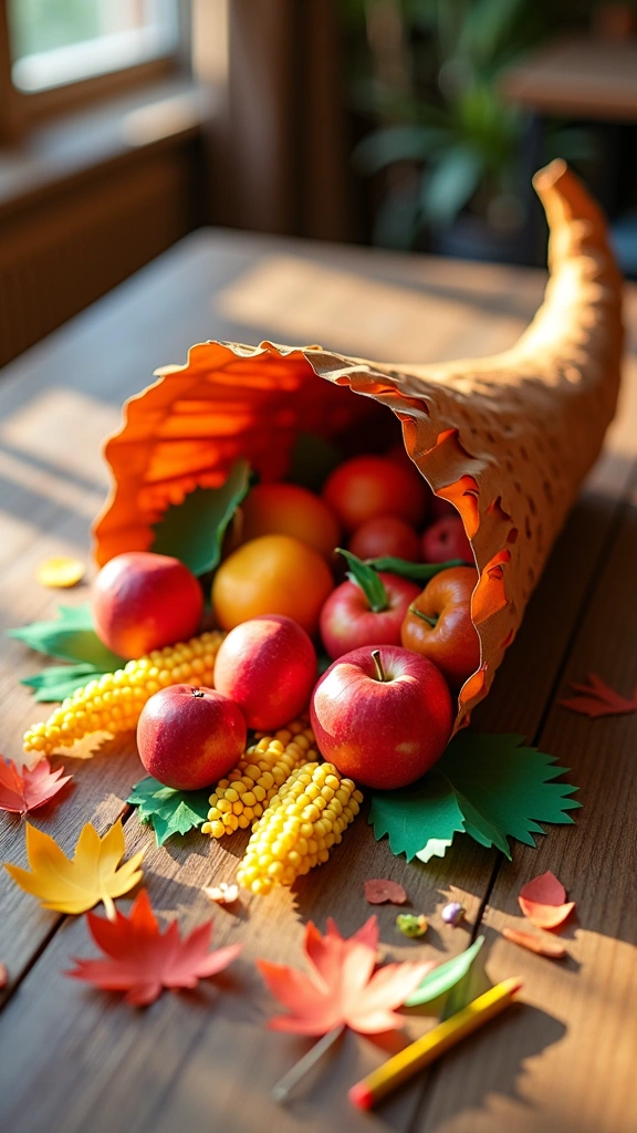 Colorful Corn Cornucopia