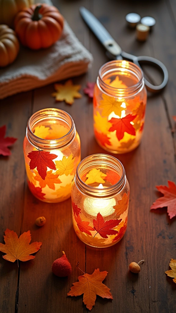 DIY Fall Candles